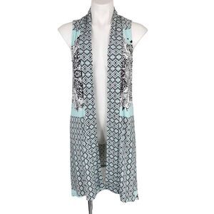 Colletta long vest cardigan size 2
